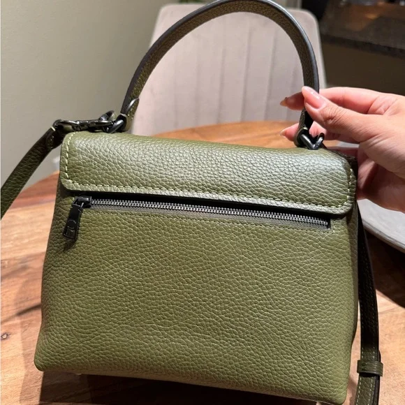 Coach Olive Green Emery Top Handle Satchel - Picture 4 of 15